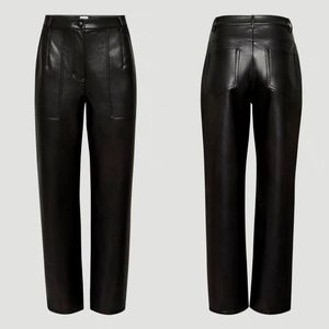 Aritzia Nadia Vegan Leather Pant size 4